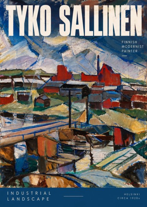 Tyko Sallinen Industrial Landscape No2 - Poster
