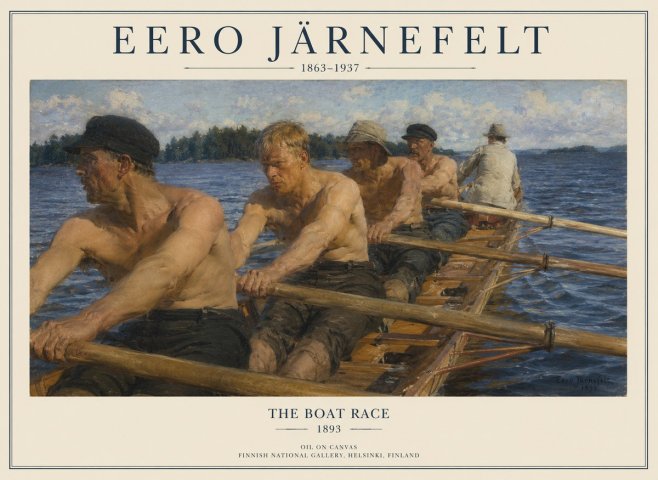 Eero Järnefelt The Boat Race No1 - Poster