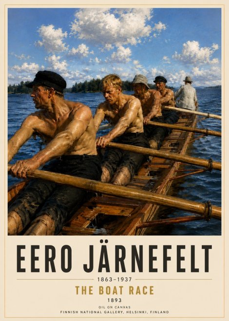 Eero Järnefelt The Boat Race No5 - Poster