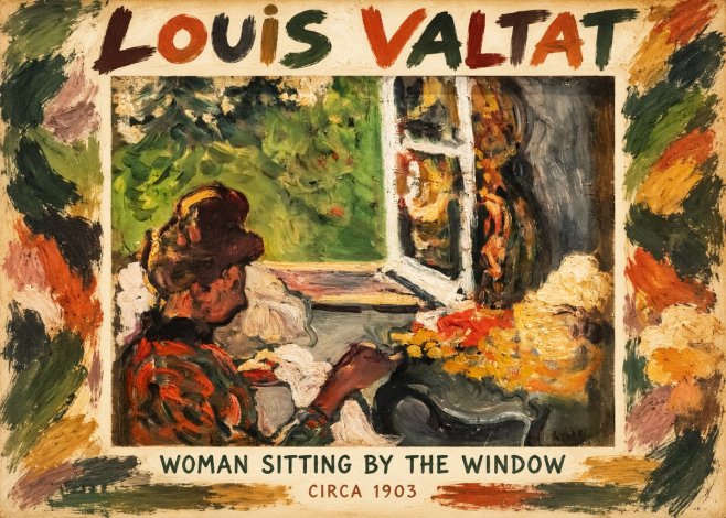 Louis Valtat Woman Sitting by the Window No1 - Poster