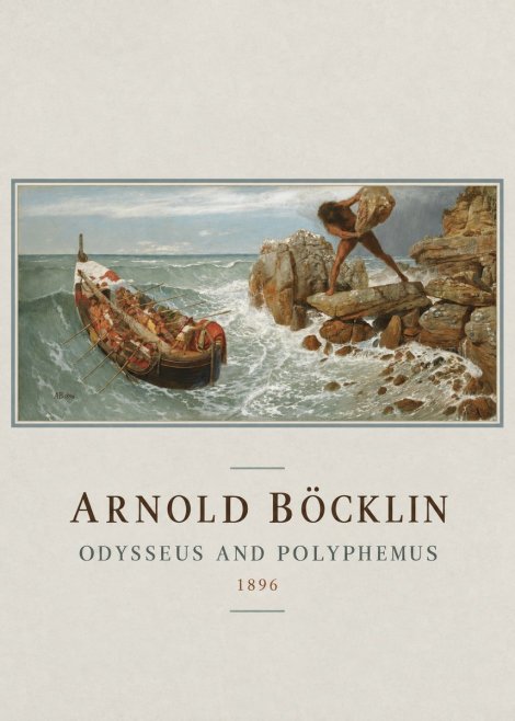 Arnold Böcklin Odysseus and Polyphemus No4 - Poster