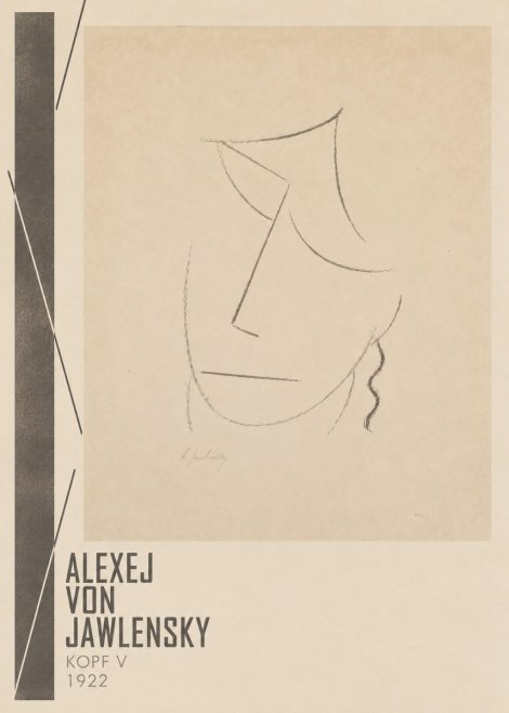 Alexej von Jawlensky Kopf V No2 - Poster