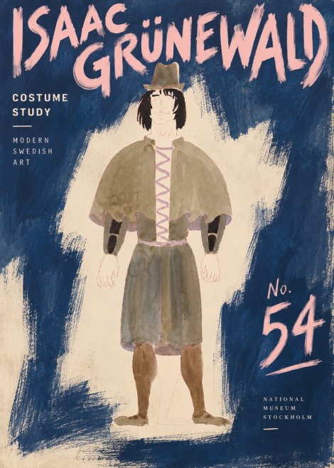 Isaac Grünewald Costume Study V No5 - Poster