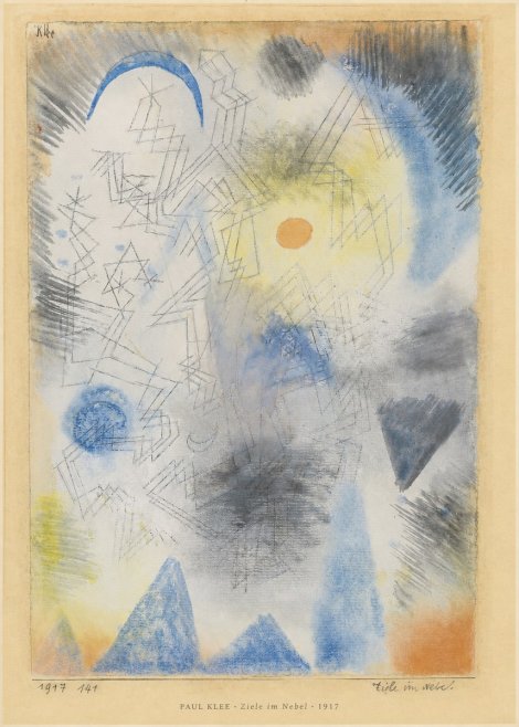 Paul Klee Ziele Im Nebel No5 - Poster