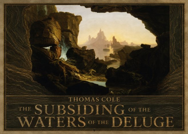 Thomas Cole The Subsiding of the Waters of the Deluge I No5 - Poster
