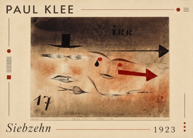Paul Klee Siebzehn, Irr No1 - Poster