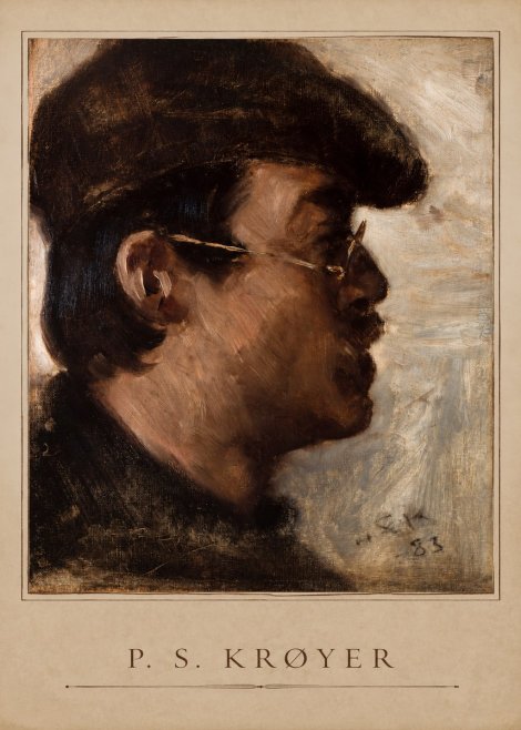 P.S. Krøyer Self-portrait with a Cap No1 - Poster