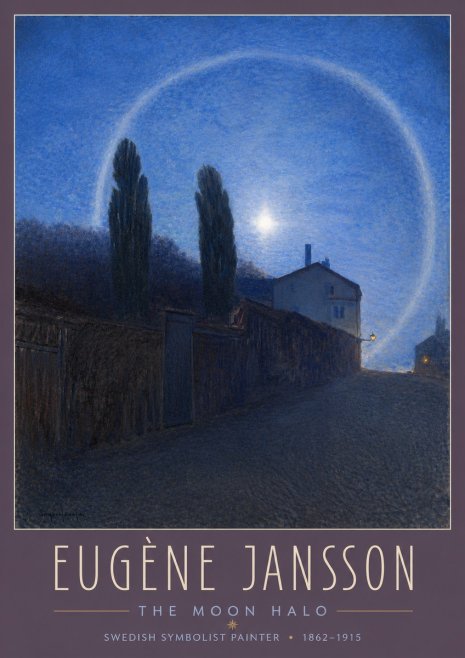 Eugène Jansson The Moon Halo No3 - Poster
