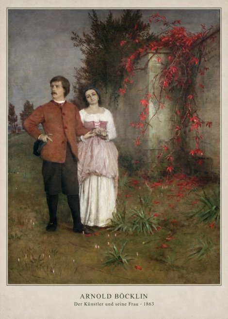 Arnold Böcklin Der Künstler Und Seine Frau No6 - Poster