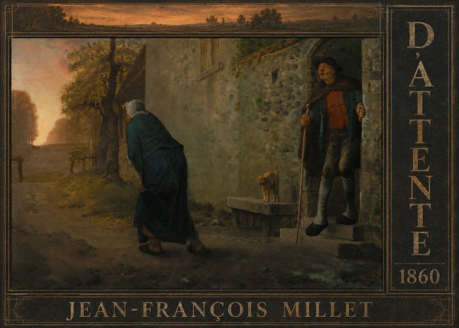 Jean-François Millet D'attente No6 - Poster