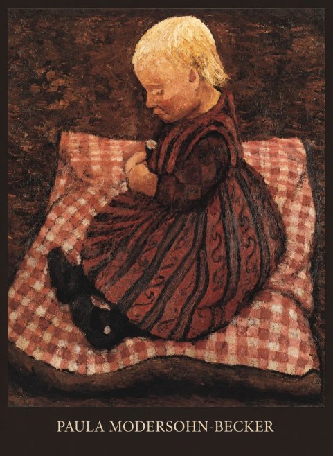 Paula Modersohn-Becker Girl with Flower No6 - Poster