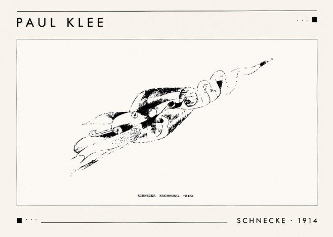 Paul Klee Schnecke No1 - Poster