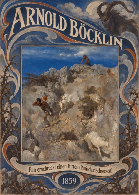 Arnold Böcklin Pan Erschreckt Einen Hirten (Panischer Schrecken) No6 - Poster