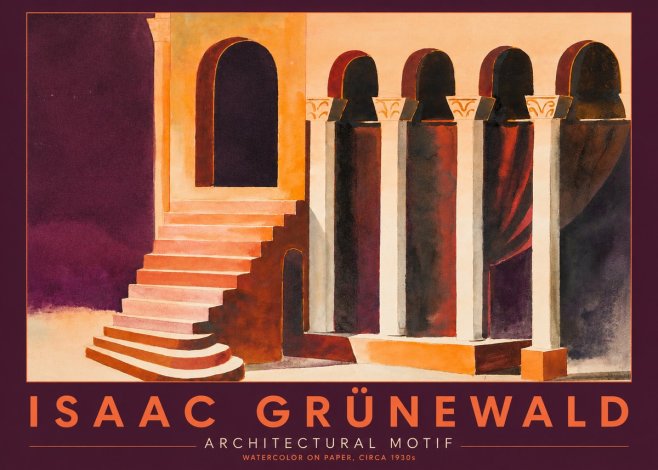 Isaac Grünewald Architectural Motif III No2 - Poster