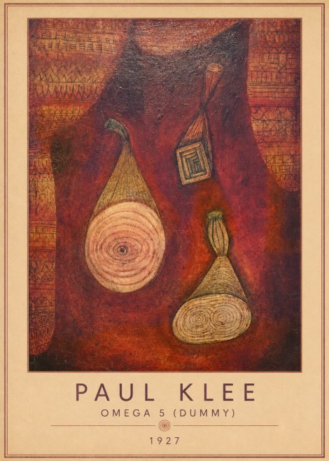 Paul Klee Omega 5 (Dummy) No4 - Poster