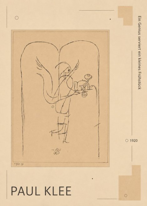 Paul Klee Ein Genius Serviert Ein Kleines Frühstück No6 - Poster