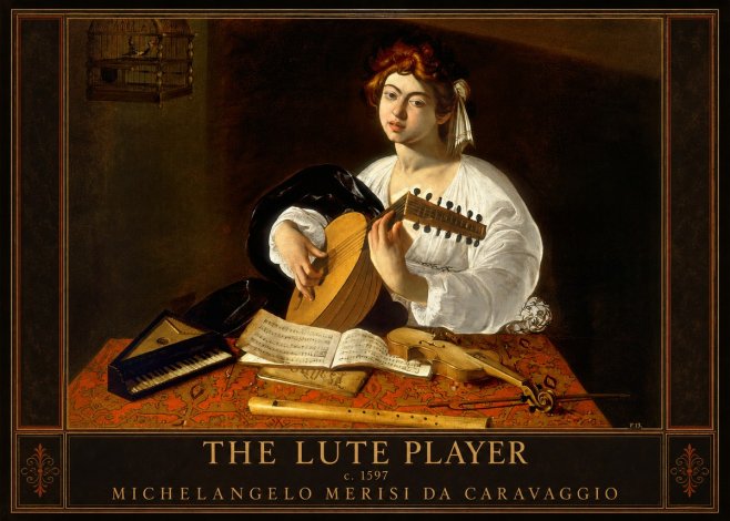 Michelangelo Merisi da Caravaggio The Lute Player No1 - Poster