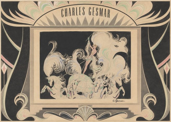 Charles Gesmar Art Deco Fantasy No5 - Poster