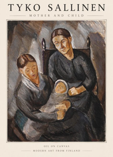 Tyko Sallinen Mother and Child No1 - Poster
