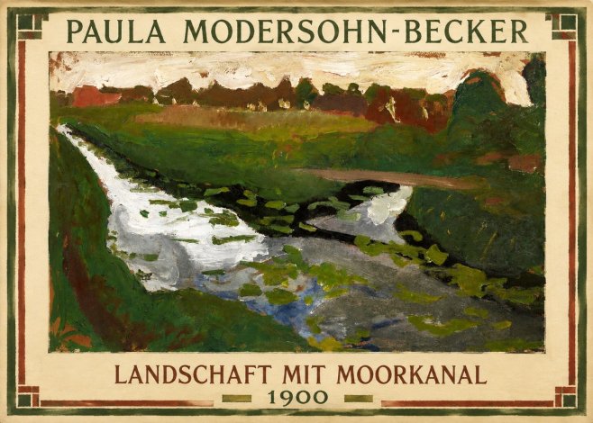 Paula Modersohn-Becker Landschaft Mit Moorkanal No1 - Poster