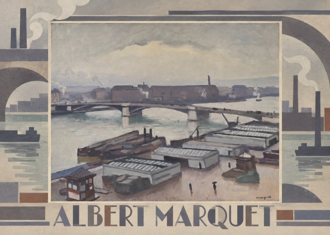 Albert Marquet River Scene, Paris No6 - Poster