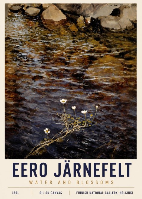 Eero Järnefelt Water and Blossoms No4 - Poster