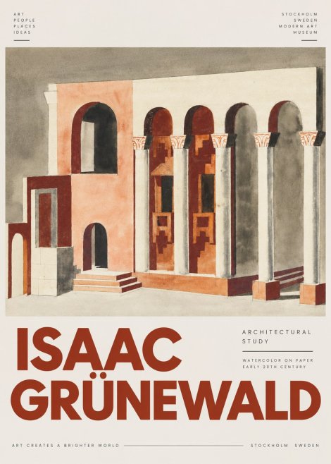 Isaac Grünewald Architectural Study I No4 - Poster