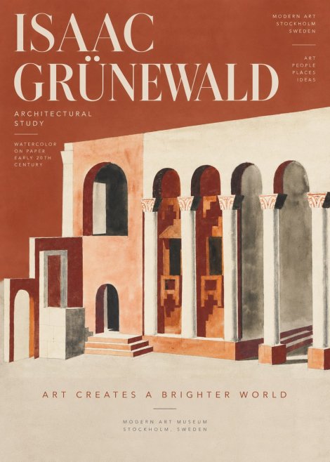 Isaac Grünewald Architectural Study I No5 - Poster