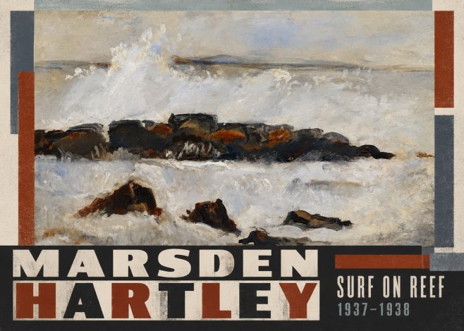Marsden Hartley Surf on Reef No5 - Poster