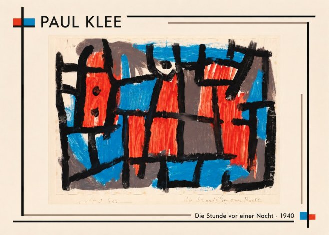 Paul Klee Die Stunde Vor Einer Nacht No2 - Poster