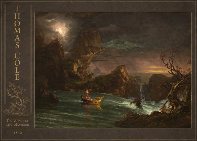 Thomas Cole The Voyage of Life: Manhood III No3 - Poster