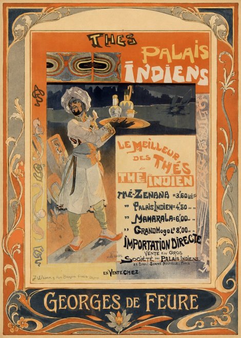 Georges de Feure Palais Indiens No1 - Poster