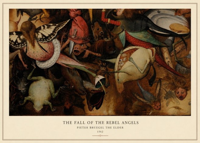 Pieter Bruegel The Fall of the Rebel Angels V No5 - Poster