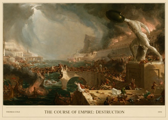 Thomas Cole The Course of Empire: Destruction No5 - Poster