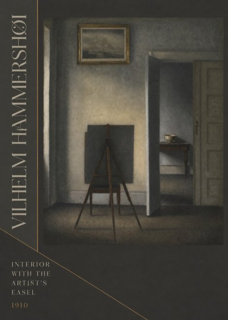 Vilhelm Hammershøi Interior with the Artist's Easel II No6 - Poster