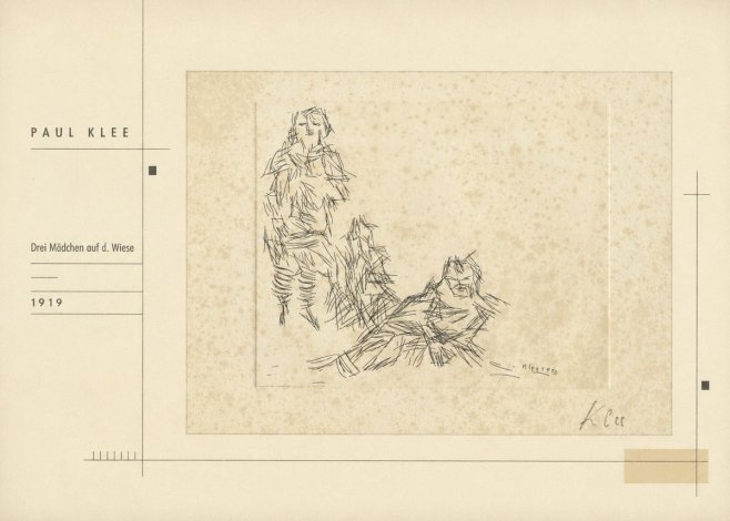 Paul Klee Drei Mädchen Auf D. Wiese No2 - Poster