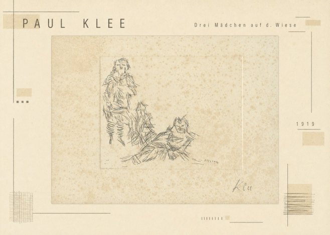 Paul Klee Drei Mädchen Auf D. Wiese No3 - Poster