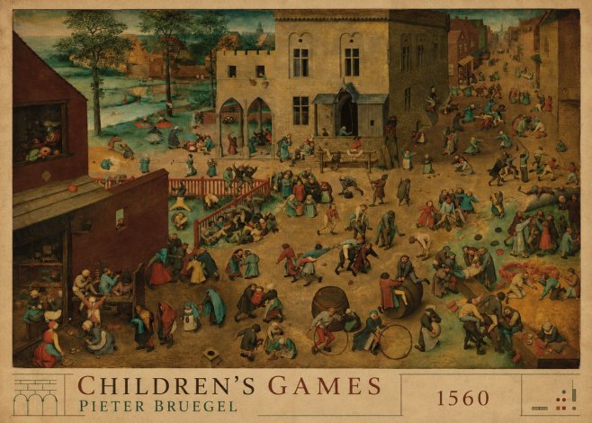 Pieter Bruegel Children's Games IV No2 - Poster