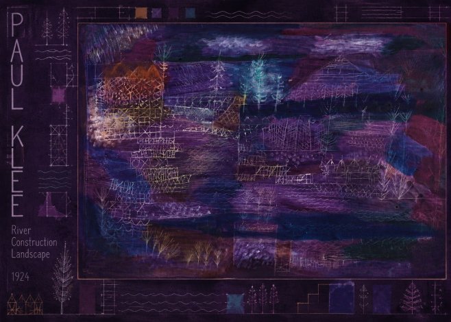 Paul Klee River Construction Landscape No3 - Poster