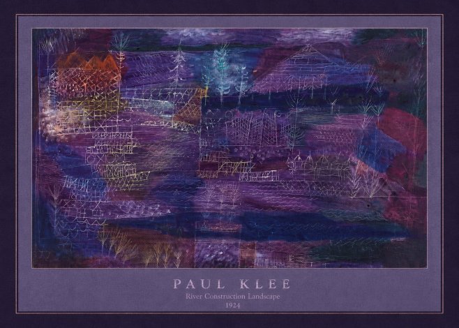 Paul Klee River Construction Landscape No4 - Poster
