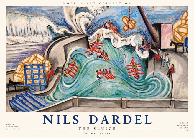 Nils Dardel The Sluice No1 - Poster