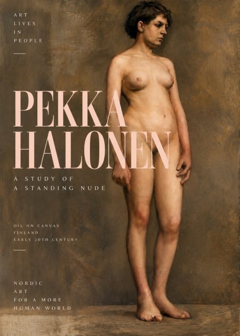 Pekka Halonen A Study of a Standing Nude No2 - Poster