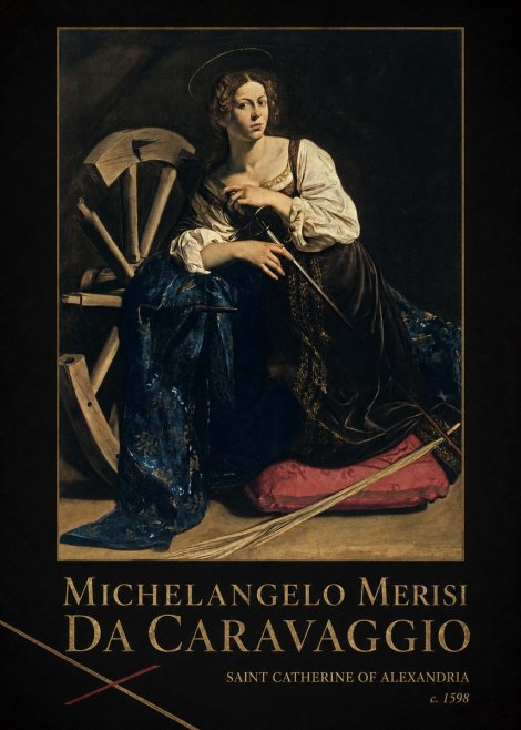 Michelangelo Merisi da Caravaggio Saint Catherine of Alexandria II No2 - Poster