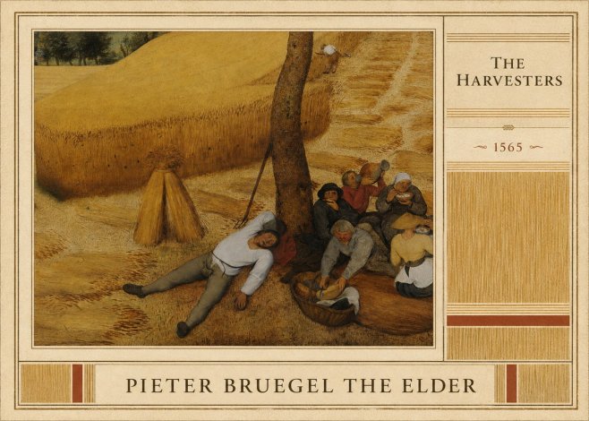 Pieter Bruegel The Harvesters V No4 - Poster