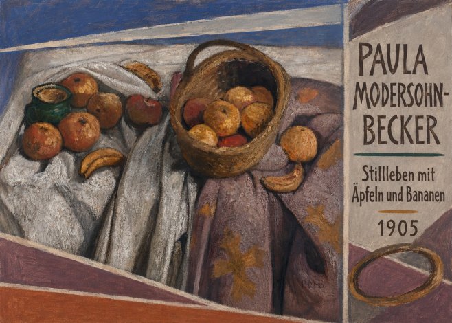 Paula Modersohn-Becker Stillleben Mit Äpfeln Und Bananen No4 - Poster