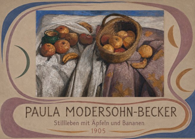 Paula Modersohn-Becker Stillleben Mit Äpfeln Und Bananen No5 - Poster