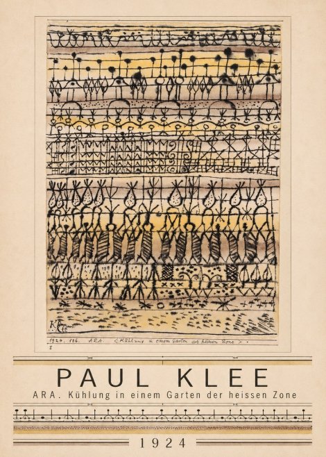 Paul Klee Ara. Kühlung in Einem Garten Der Heissen Zone No1 - Poster