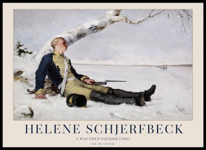 Helene Schjerfbeck A Wounded Soldier (1882) No1 - Poster