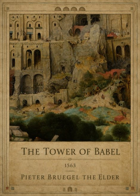 Pieter Bruegel The Tower of Babel XVII No1 - Poster