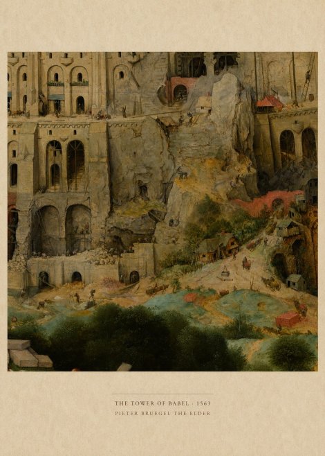 Pieter Bruegel The Tower of Babel XVII No6 - Poster